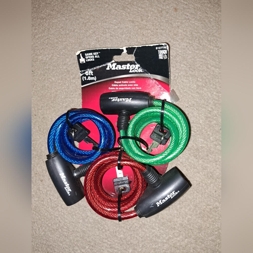 Master Lock Keyed Security Cable 3pk - Picture 4 of 4